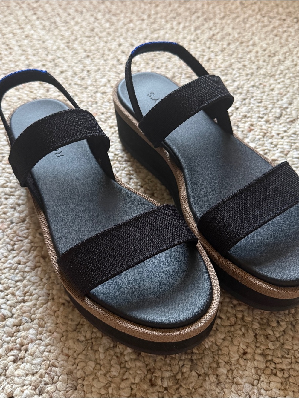 NEW Rothy’s Slingback Platform Wedge Sandals Size 9 - Picture 4 of 12
